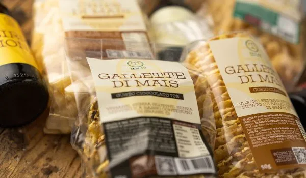 confezioni di gallette di mais