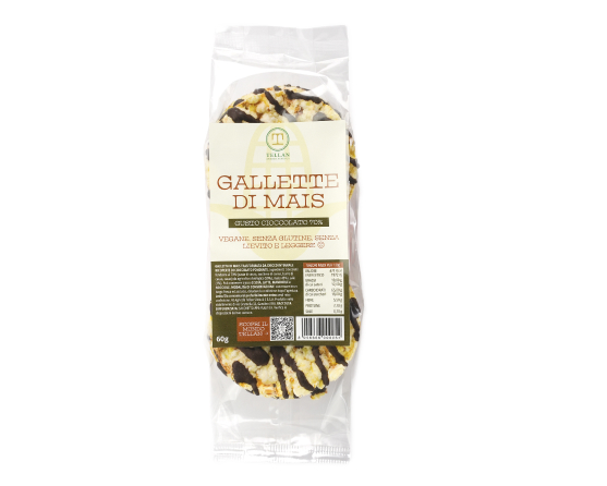 Gallette ricoperte di cioccolato fondente